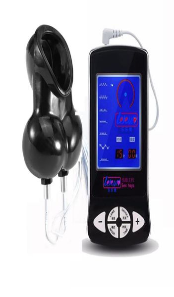 

male electric shock scrotum ring medical electro shock toys kitselectro shock ball stretcher chastity cage cock rings for2998740