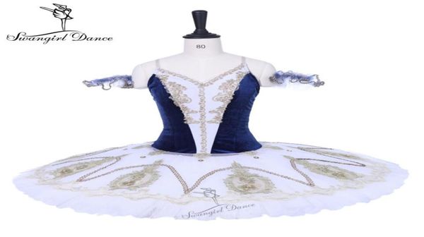 

women navy blue nutcracker performance dress with white tulle girls custom made professional platter pancake tutu child bt92053031192, Black;red