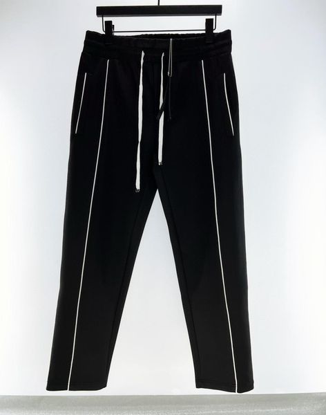 

mens pants designers men casual pantsl pure color letters men039s women tracksuits fashion pant hip hop men clothing1756792, Black