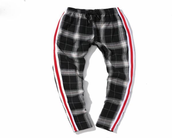

men039s pants fleece plaid harem casual pants thick flannel inside men039s pants winter warm stripe sweatpants joggers5230119, Black