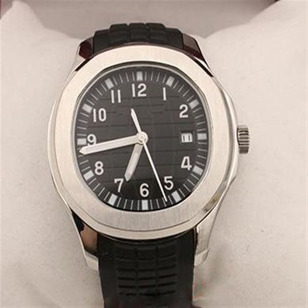 

new arrival quality packet auto watch men black dial silver skeleton rubber band transparent back 5167 1a -001 watch192n, Slivery;brown