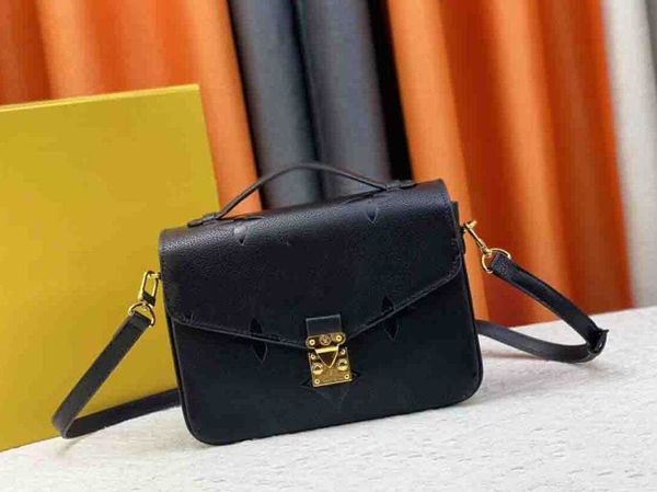 

designer shoulder bag cream monochrome embossed pink grain leather pocket fashion handle handbag womens makeup bag shoulder bag crossbody ba