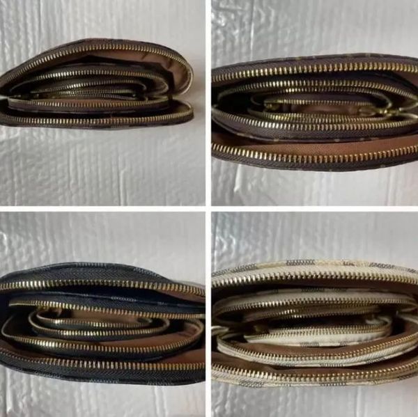 

4pcs set 2023 women designer travel pouch make up bag ladies cluch purses organizador toiletry bag brown, Red;black