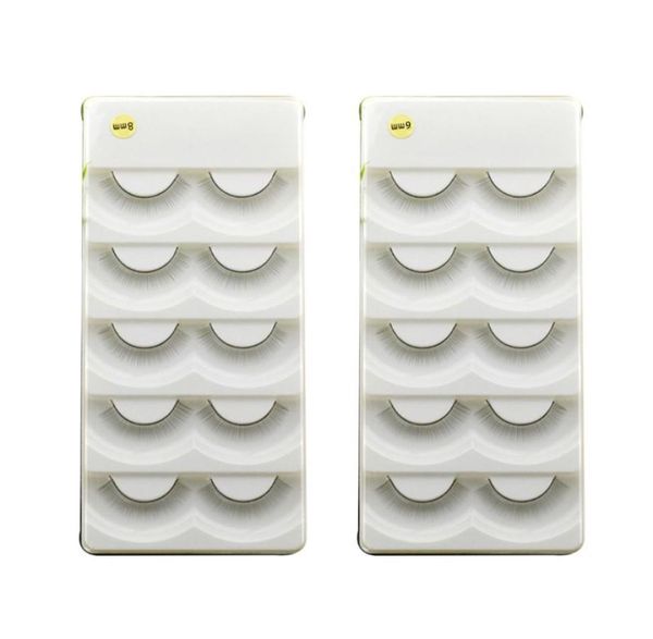

false eyelashes 5 pairs individual handmade training lashes for beginners teaching cosmetic makeup beauty practice tools1495011