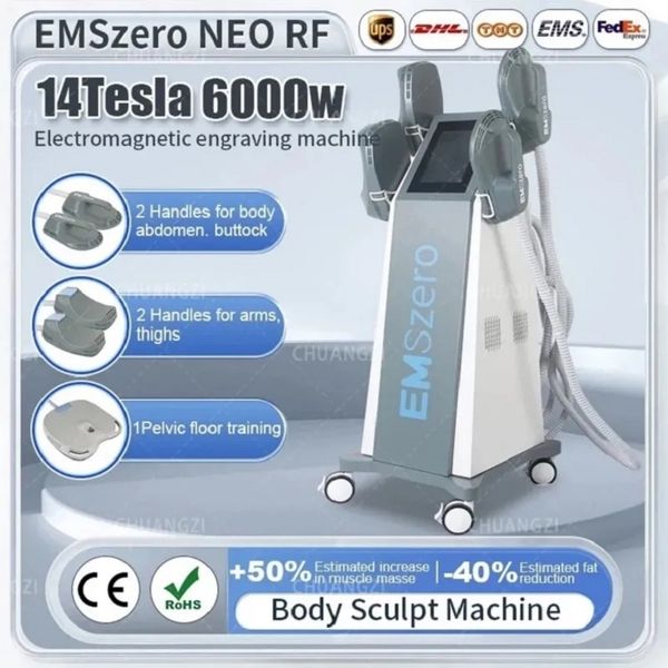 

hiemt ems neo machine emszero muscle building stimulator rf ems body sculpt machine slim body fat burning device 4 handles /pelvic pads opti