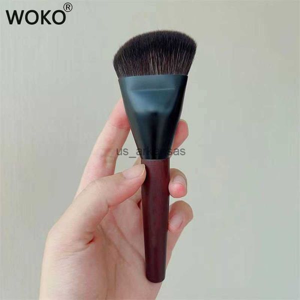 

makeup brushes multifunctional angled contour foundation brush shaped sculpting foundation brush goat hair contour bronzer liquid makeup bru