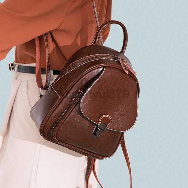 

tote bag women's leather backpack knapsack girls' small school fashion design women's travel bag real denim backpack rucksack