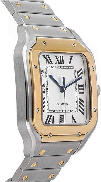 

designer wristwatch santos de blue dial men's watch wssa0030 w1l8 mechanical montre cater luxe prx uhr with box perfect gift, Slivery;golden