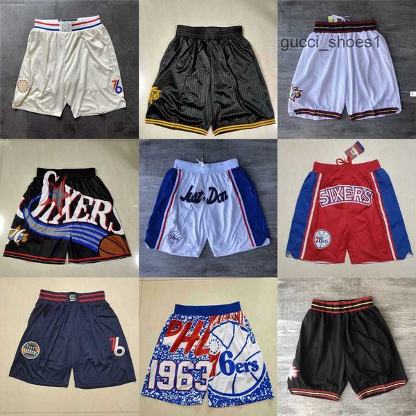 

2023 philadelphia''76ers''men throwback basketball shorts pocket