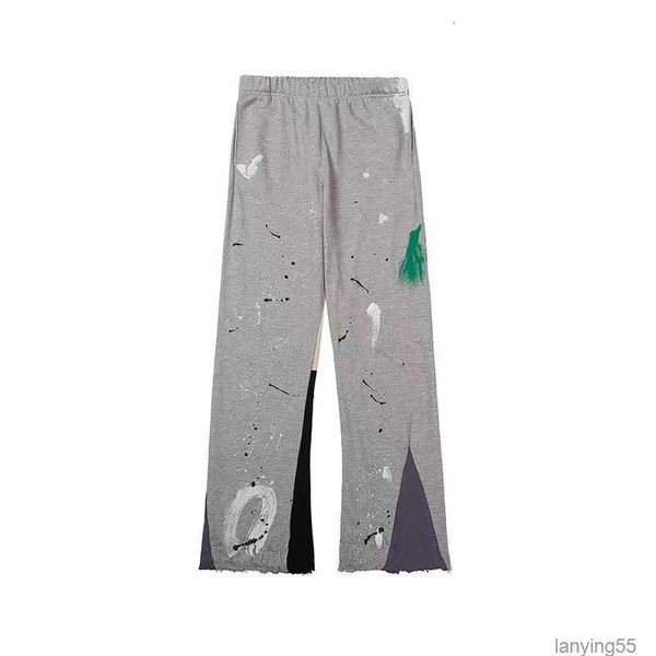 

mens pants designer gallery sportwear printing men jogger trouser casual hip hop dept cotton bottom6l0f, Black
