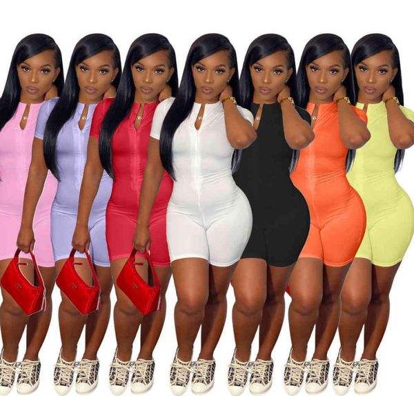 

women designers clothes 2021 jumpsuits amp rompers women039s short sleeve mini bodysuit3262062, Black;white