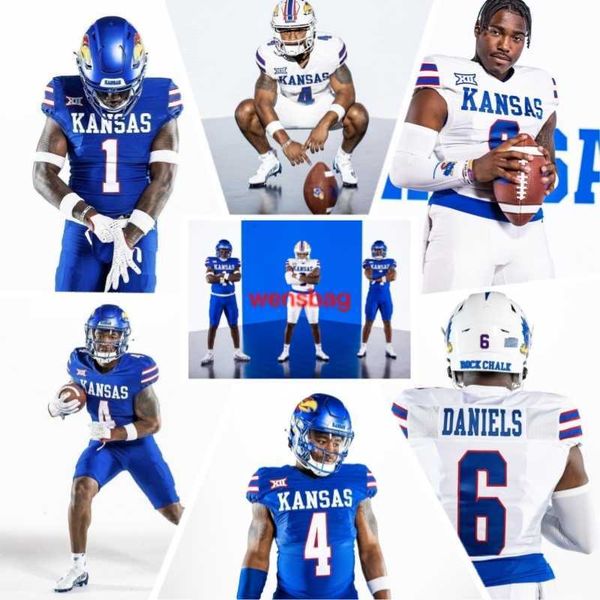 

2023 kansas jayhawks football 9 jason bean 25 dylan mcduffie 23 mason ellis 47 jared casey 54 michael ford jr. 95 ronald mcgee 28 jb brown 0, Black