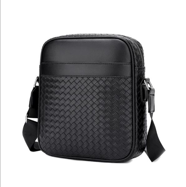 

fashion weaving messenger bag cross body bag men fashion classic satchel waterproof briefcases shoulder bag camera purse