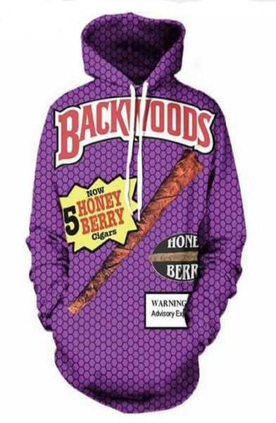 

out fashion streetwear 3d hd print casual backwoods hoodies sweatshirts men women hoodie jacket coat lms0126376552, Black