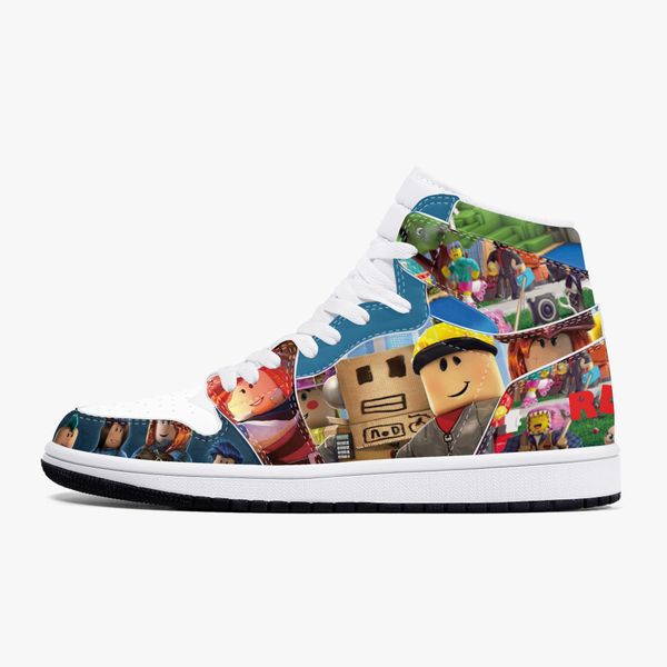 

diy classic men's and women's outdoor basketball shoes popular cartoon casual shoes 514159