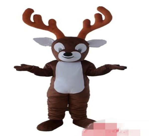

custom deer mascot costume 012345678910111213146428563, Red;yellow