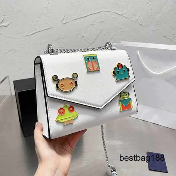 

evening bags chain crossbody bag flap shoulder bags women handbags purse bright genuine leather triangle diamond design fashion letters mag