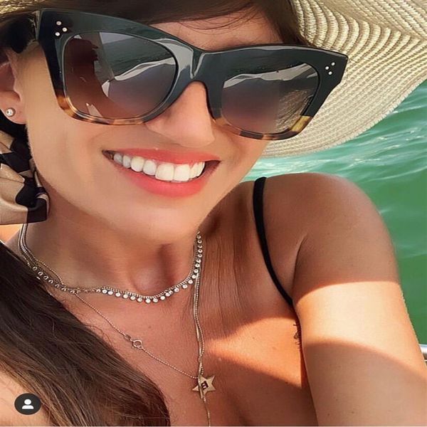 

luxury women sunglasses fashion oval sun glasses 4s004 uv protection lens shadow ladies tortoise blue sunglasses woman sunglasses261v, White;black