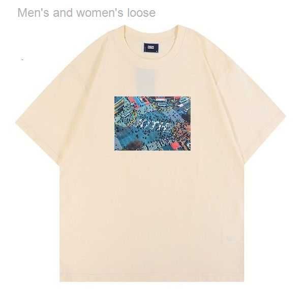 

2023men's and women's loosemens short-sleeved takewashed box washed distressed man womens short t-shirt 15, White;black