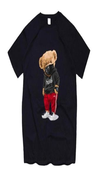 

street selfie bear print women039s tshirt fashion cartoon harajuku female casual tshirt summer black short sleeve t10951881513, White;black