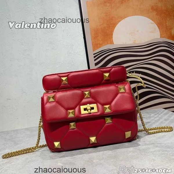 

handbags crossbody new portable valantions luxury handbag punk rivet shoulder designer bags chain k6dq