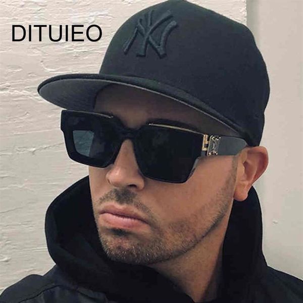 

vintage square millionaire sunglasses designer men women driver shades male sun glasses fashion gradient big frame outdoor oculos 333h, White;black