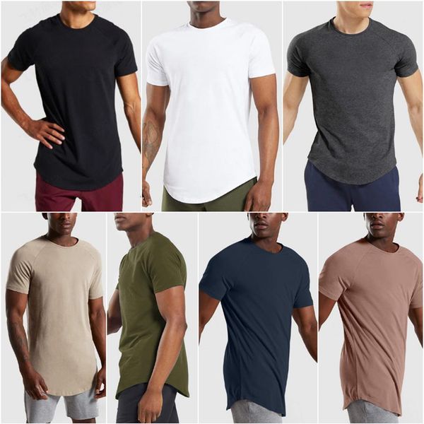 

ll-fz0888 yoga outfit mens gym clothing exercise & fitness wear sportwear train running loose shirts outdoor short sleeve ela1947
