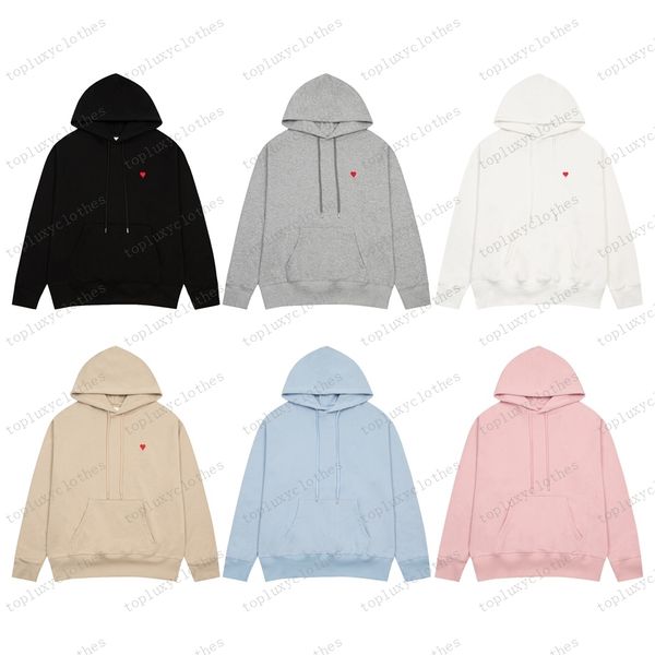 

men's 3a hoodie and women's designer hoodie hoodie sweater embroidery red heart winter round neck pullover couple sweatshirt top, Black