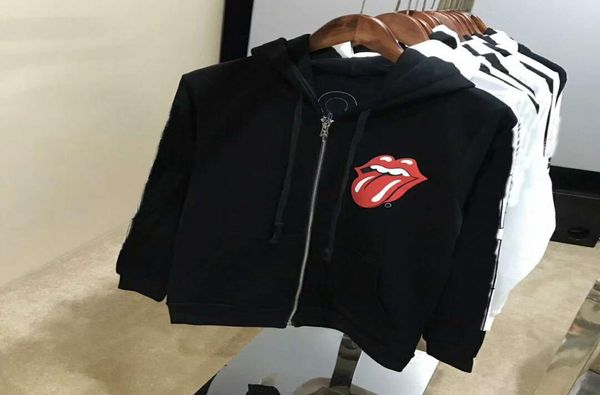 

and mens womens ch hoodies spoof cartoon chrome letter sweater pullover ential sweatshirts tongue printing hearts mans9531622, Black