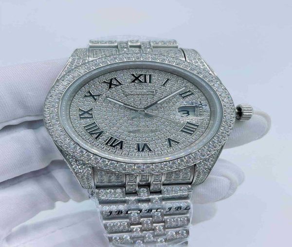 

diamond watches for man or women automatic movement luxury designer men039s watch with sapphire glass montre luxe7483276, Slivery;golden