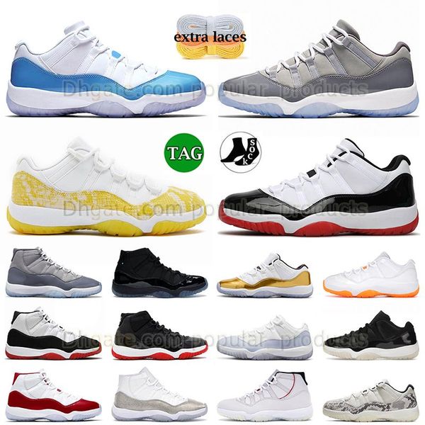 

jumpman 11 basketball shoes 11s yellow snakeskin cool grey concord bred university blue mens womens sneakers cherry pink space jam j11 outdo