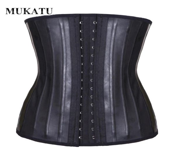 

whole mukatu latex waist trainer corset belly slimming underwear belt sheath body shaper modeling strap 25 steel boned waist 3223708, Black;white