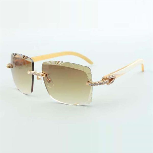 

white buffs sunglasses 3524020 with medium diamond and 58mm lenses220l, White;black