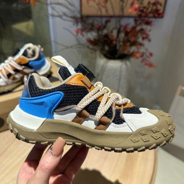 

boys girls keens sports sneakers hook & loop hiking shoes kids children toddler outdoor waterproof trainers suede hunting climbing shoe moun, Black