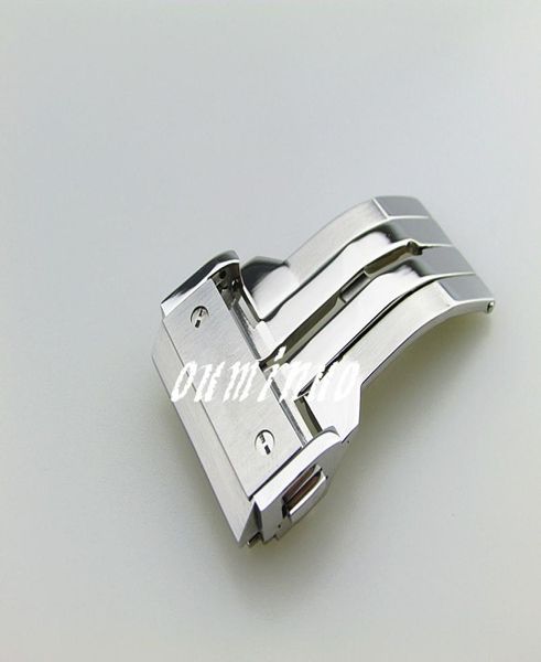 

20mm 22mm 24mm new stainless steel watch buckle deployment clasp1819612, Black;brown