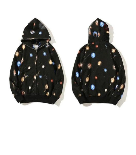 

2022 mens women designer camouflage hoodies fashion pa printing ape wgm hoodie paris cardigan classic winter plush coat sweater4374230998, Black