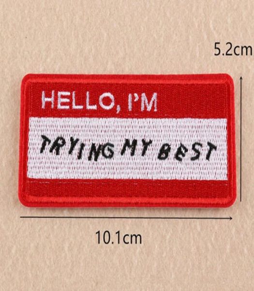 

embroidery patch sew iron on chest patch applique embroidery on clothes sticker jacket hat jean u96n4648385, Black