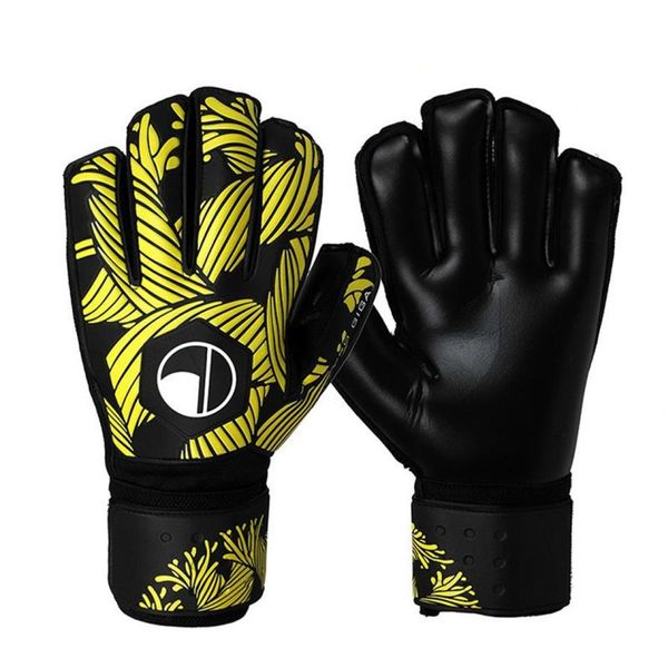 

sports gloves professional goalkeeper with finger protection thickened latex soccer football goalie goal keeper 22101437972652771, Black