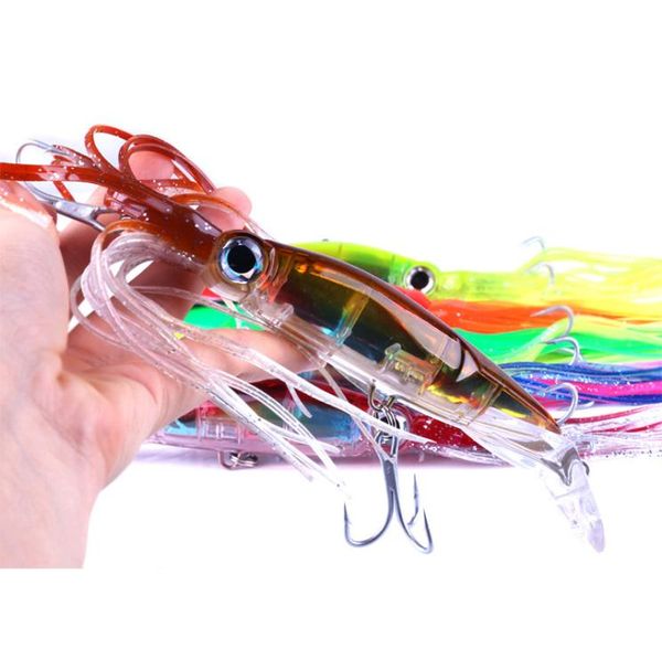 

6pcslot 14cm40g lifelike fishing lure set artificial wobbler jig squid lure for tuna bass hard bait saltwater fishing lure7621798
