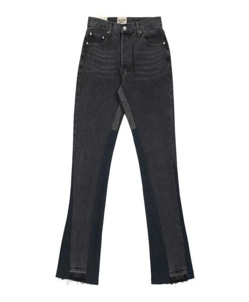 

men039s jeans 2021ss custommade vintage destroy spliced flare hiphop high street men women couple wash8729868, Blue