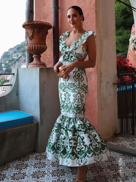 

basic casual dresse chic elegant ruffles hollow out maxi dress v neck open back sleeveless lace up vestido 2023 summer lady fashion robe 230, Black;gray
