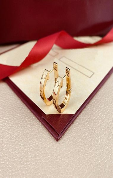 

fashion designer earrings women luxury earring huggie stainless steel jewelry womens full diamond custom luxurious jewellery rose 4895317, Golden;silver