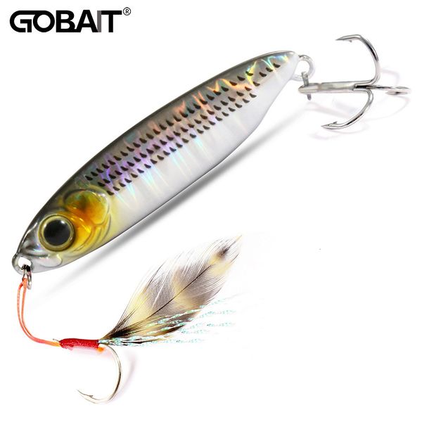 

baits lures feather fishing colorful carbon metal jig lure spinning spoon artificial bait bass hook of minnow sinking casting pesca tackle 2