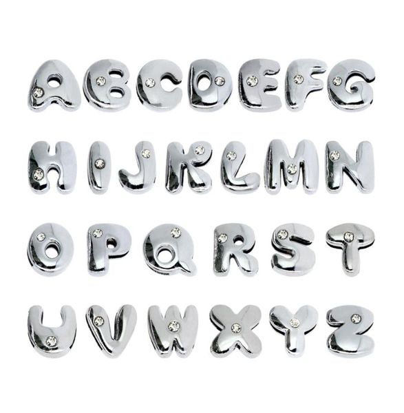 

8mm 1300pcslot az one rhinestone slide letter diy charms alphabet accessories fit for 8mm phone strips keychains9028275, Bronze;silver