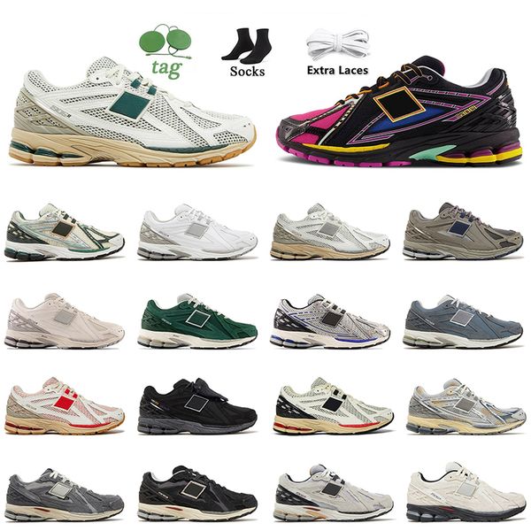 

1906r 1906 designer casual shoes women mens sneakers protection pack on rain cloud neon nights sea salt true red aime leon dore green outdoo, Black