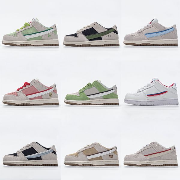 

kids dank sb low running shoes sb low se 85 features double swosh logos suede pink black green kids shoes