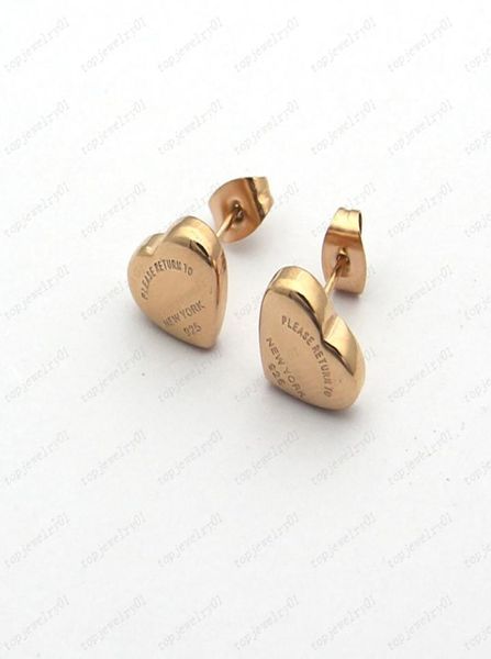 

luxury heartshaped single diamond gold necklace designer peach heart earrings couple christmas gift with original velvet bag and 2984754, Silver