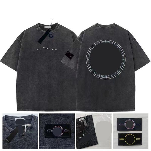 

designer shirts stone t shirt street casual stone tshirt loose men women summer luxury shorts essen tshirts chest print tees essentiel shor, White;black