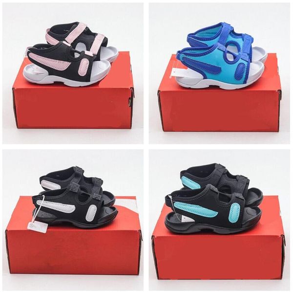 

nk new style girl sandals summer children beach shoes princess wedding party sandalia toddler infant chaussure enfant kids soft-soled sports, Black;red