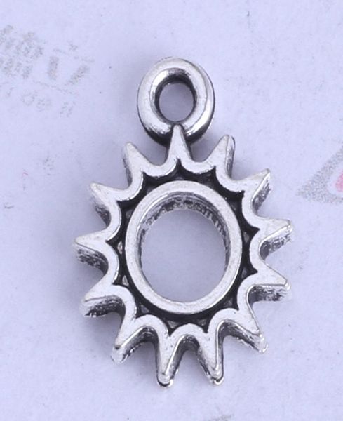 

retro antique silverbronze mini sun pendant fit necklace diy jewelry alloy charms 500pcslot 24595434402, Bronze;silver
